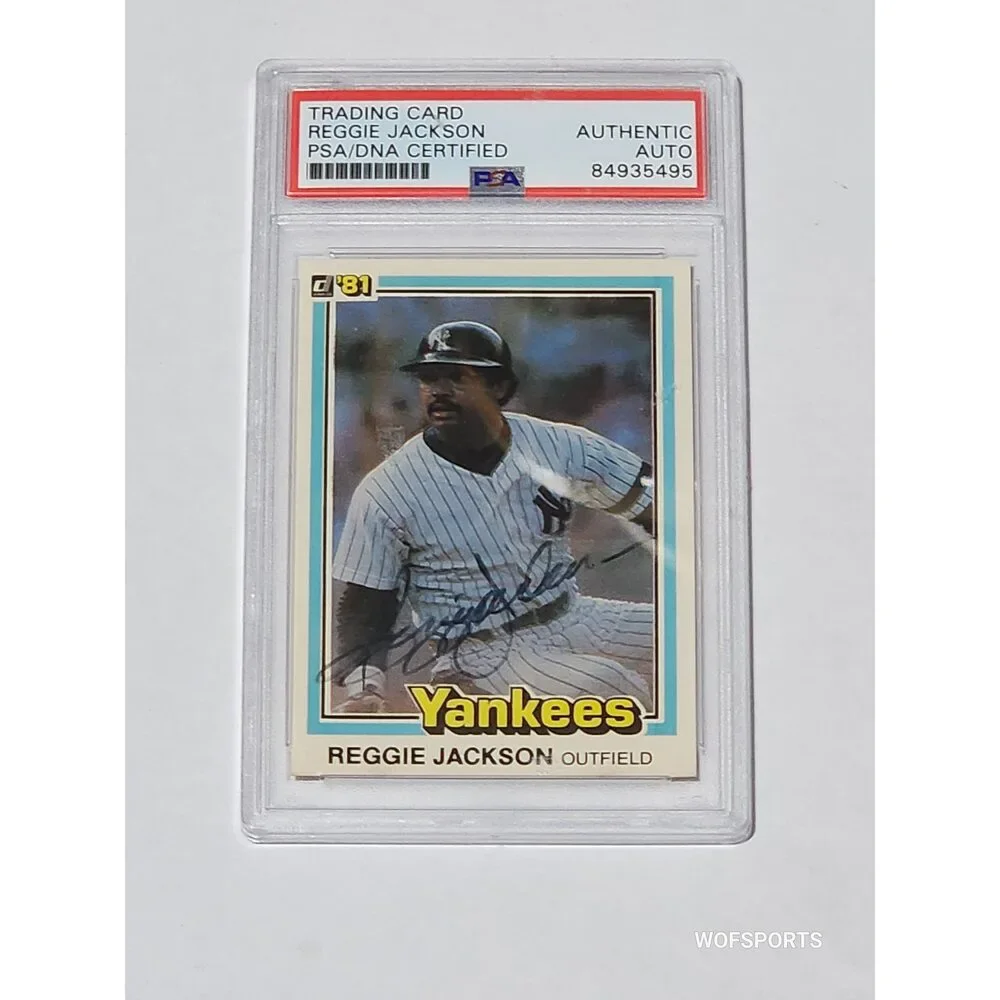 Topps 1981 Donruss Autographed Reggie Jackson #468 Limited Edition Card 27/475